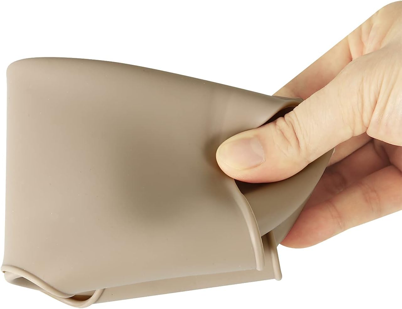 Set of 3 Silicone Baby Bibs by PandaEar - Waterproof, Soft, Unisex, 10-72 Months (Brown/Blue/Green)