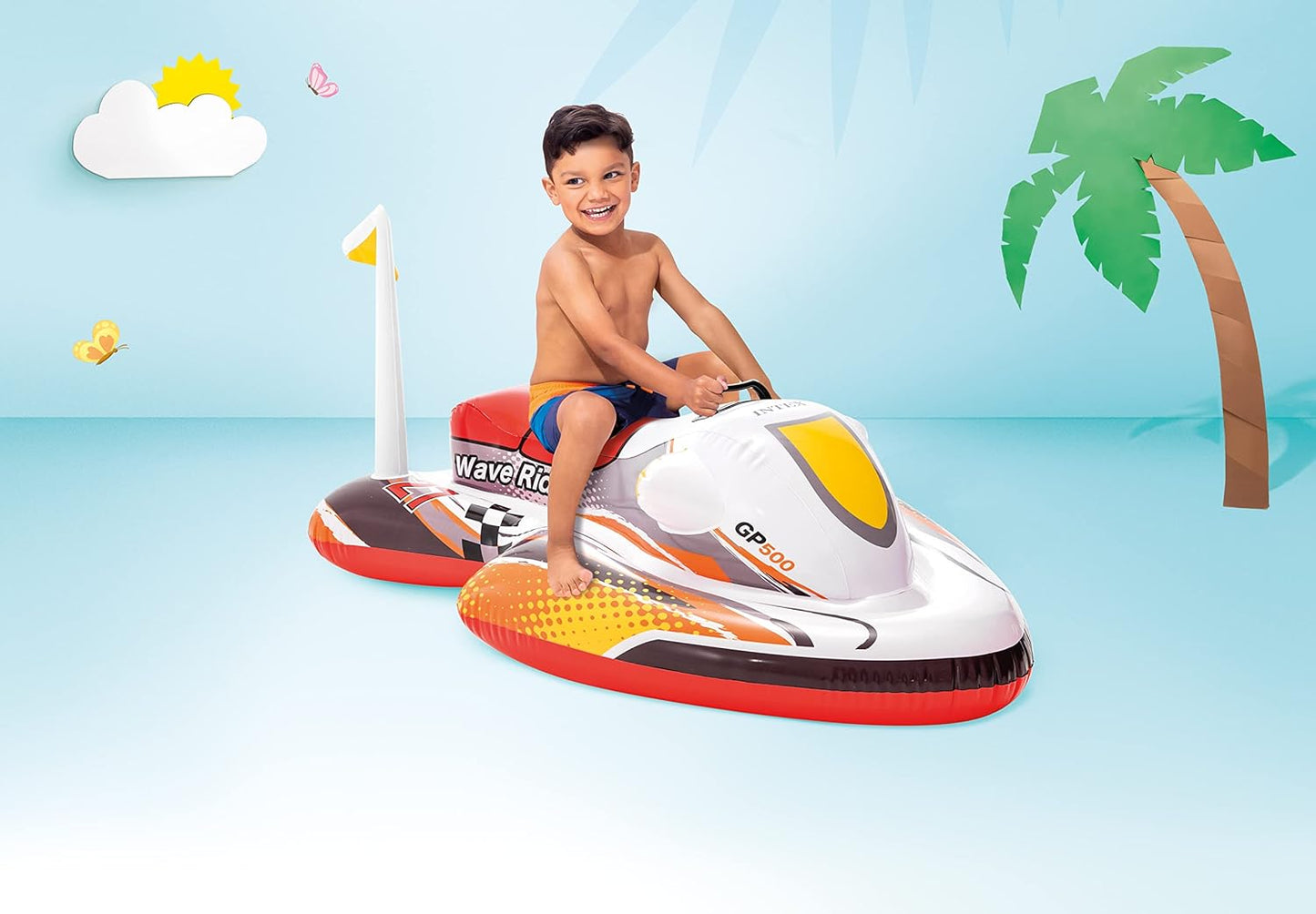 Intex Wave Rider Ride-On, 46" X 30.5", for Ages 3+