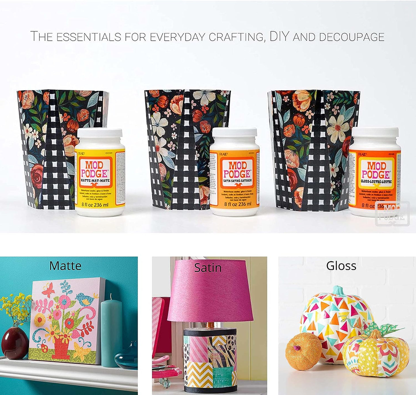 Mod Podge CS11302 Waterbase Sealer, Glue and Finish, 16 oz, Matte
