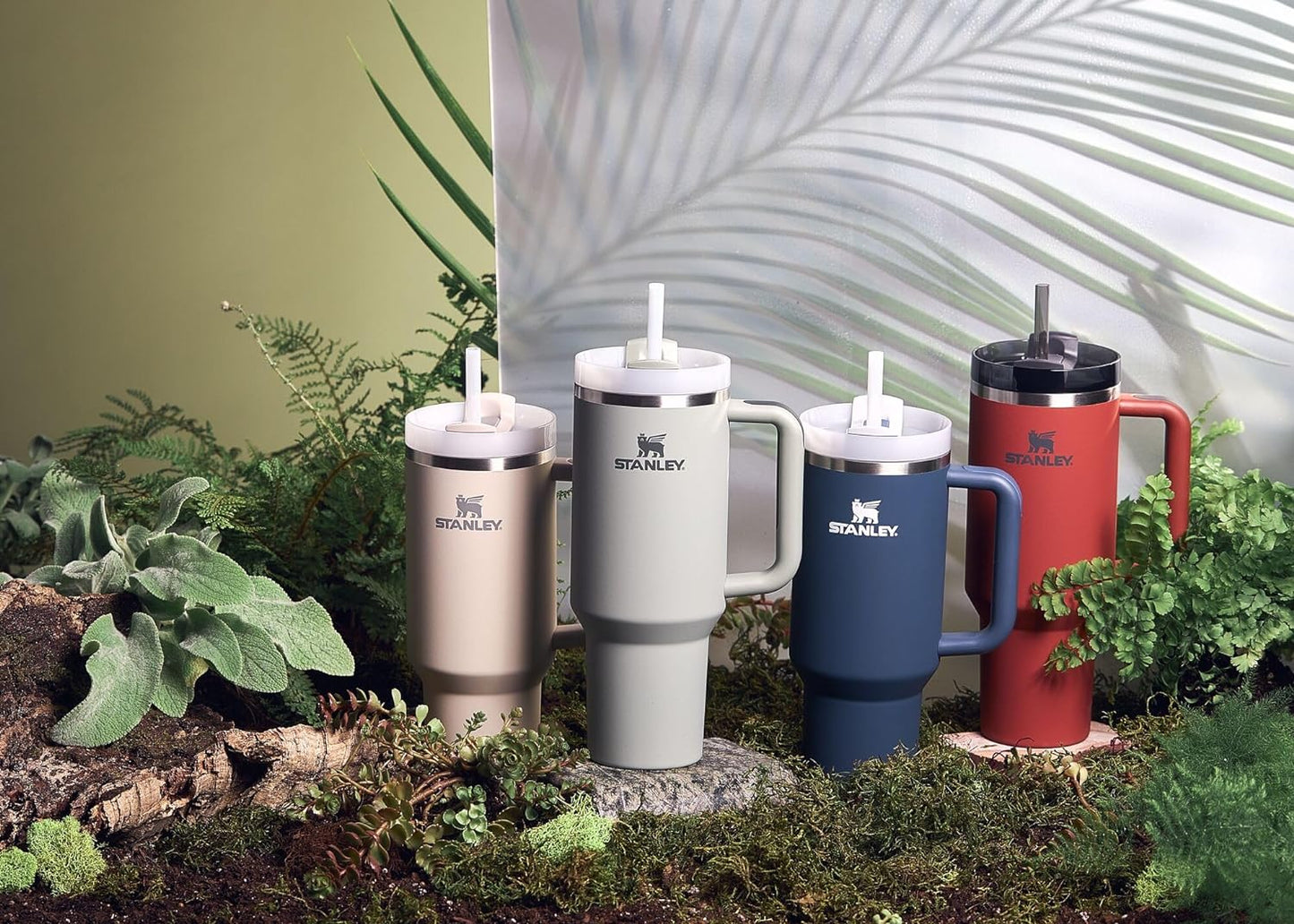 Stanley Quencher H2.0 Soft Matte Collection, Stainless Steel Vacuum Insulated Tumbler with Lid and Straw for Iced and Cold Beverages